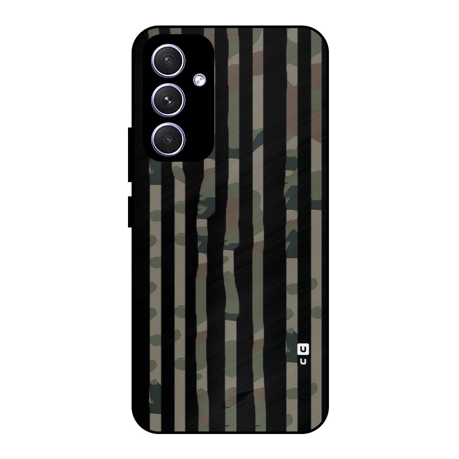 Army Stripes Metal Back Case for Galaxy A54