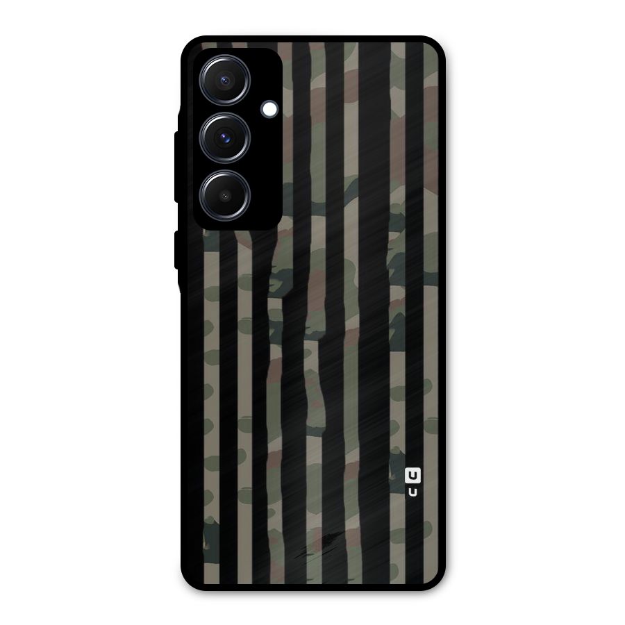 Army Stripes Metal Back Case for Galaxy A55
