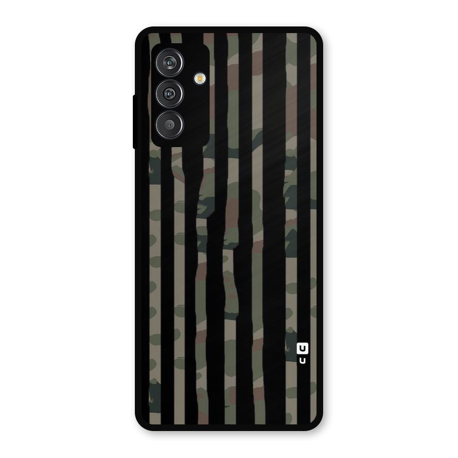 Army Stripes Metal Back Case for Galaxy F13