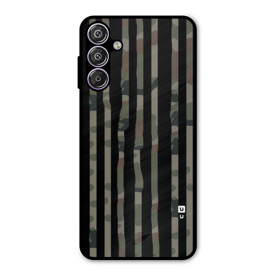 Army Stripes Metal Back Case for Galaxy F15
