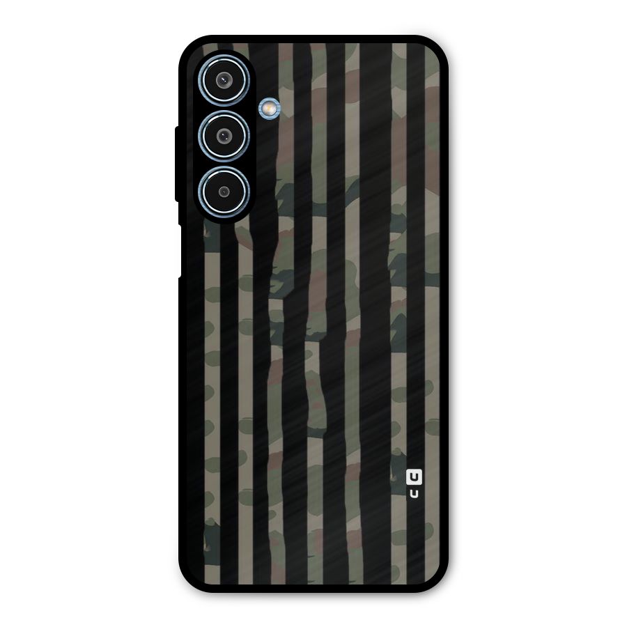 Army Stripes Metal Back Case for Galaxy M35