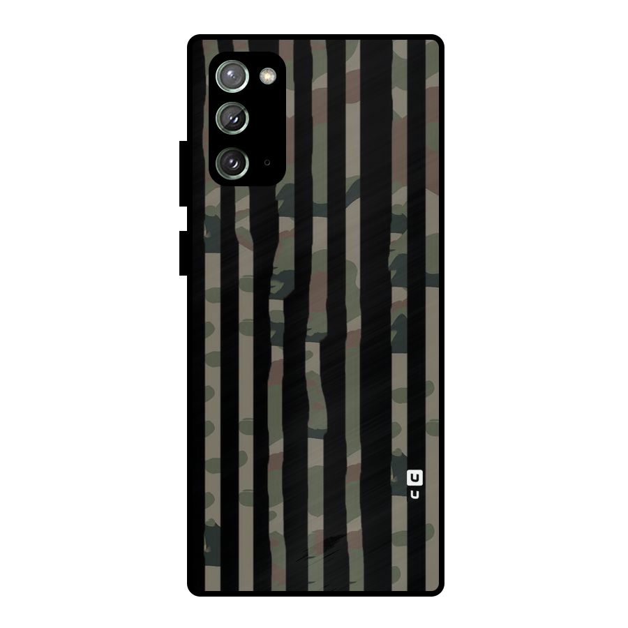 Army Stripes Metal Back Case for Galaxy Note 20