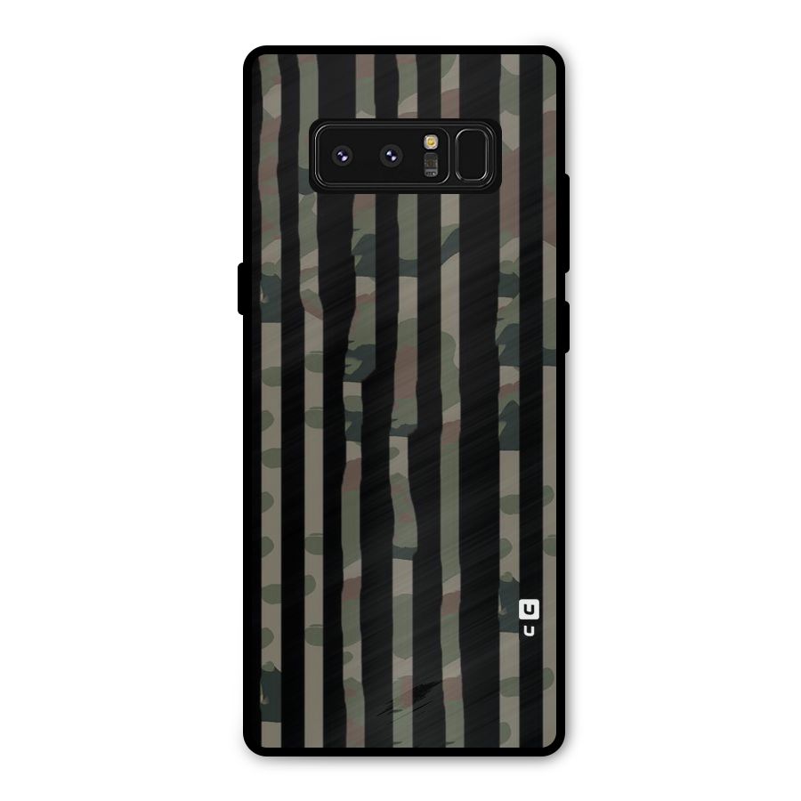 Army Stripes Metal Back Case for Galaxy Note 8