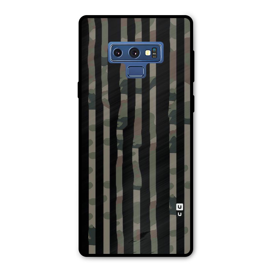 Army Stripes Metal Back Case for Galaxy Note 9