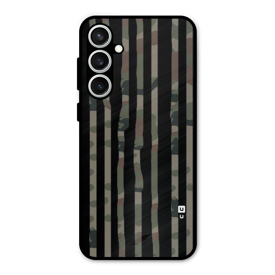 Army Stripes Metal Back Case for Galaxy S23 FE