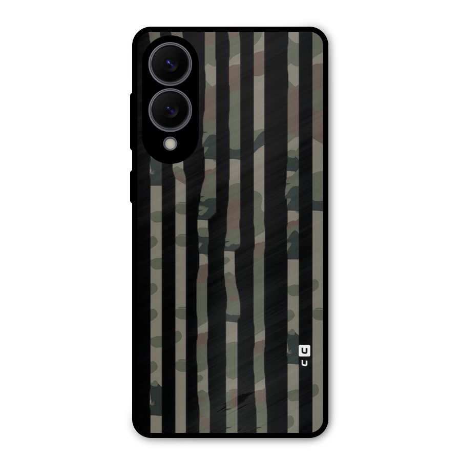 Army Stripes Metal Back Case for Galaxy S25 Edge