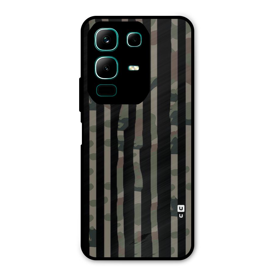 Army Stripes Metal Back Case for Infinix Note 50x