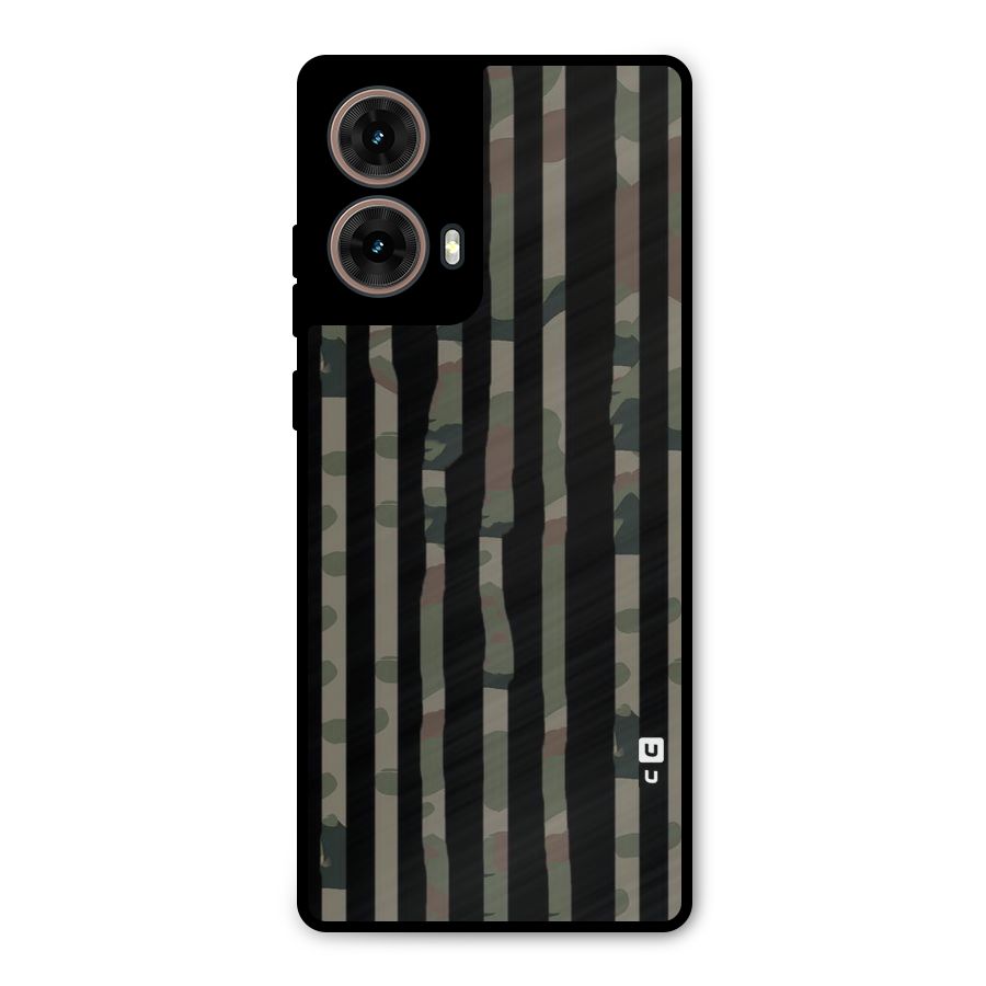 Army Stripes Metal Back Case for Moto G85