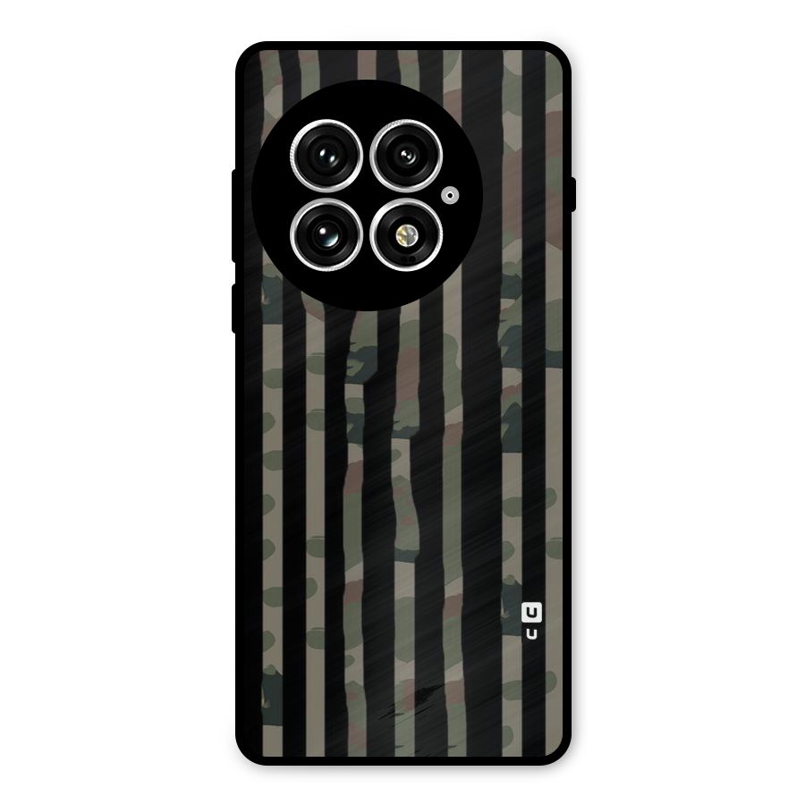 Army Stripes Metal Back Case for OnePlus 13