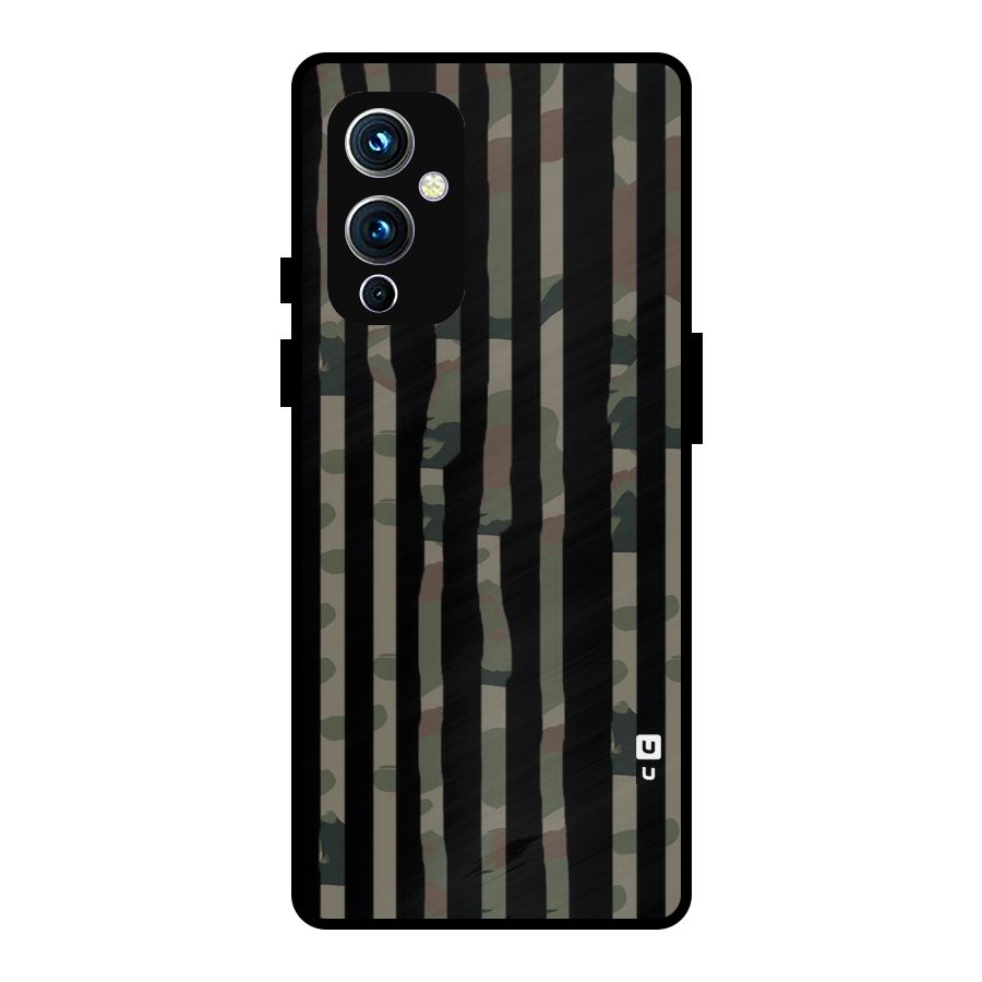 Army Stripes Metal Back Case for OnePlus 9