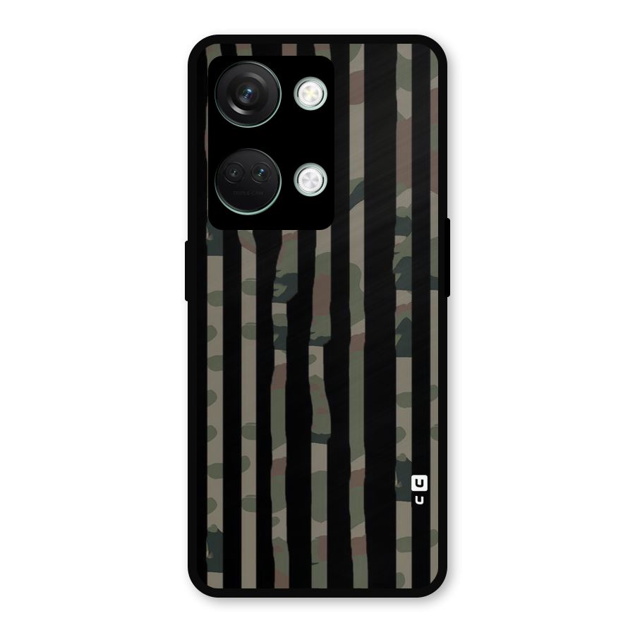 Army Stripes Metal Back Case for OnePlus Nord 3