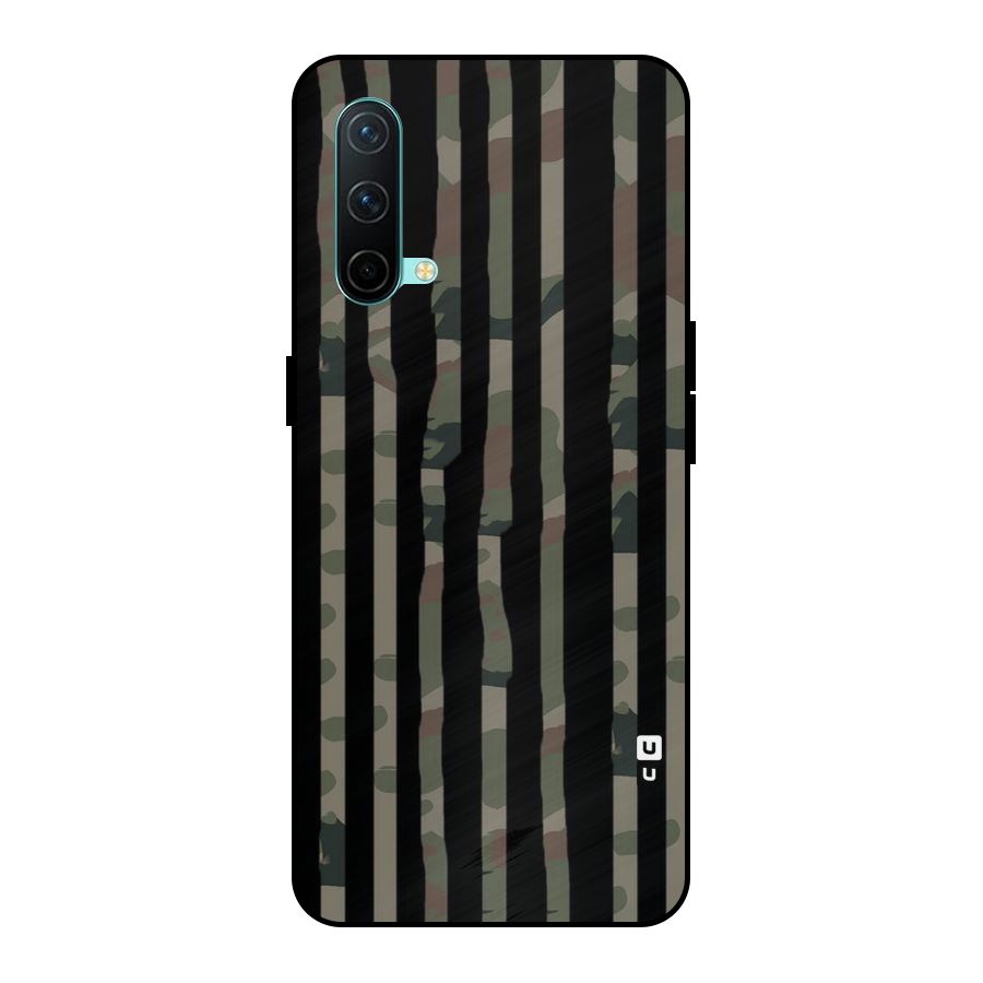 Army Stripes Metal Back Case for OnePlus Nord CE 5G