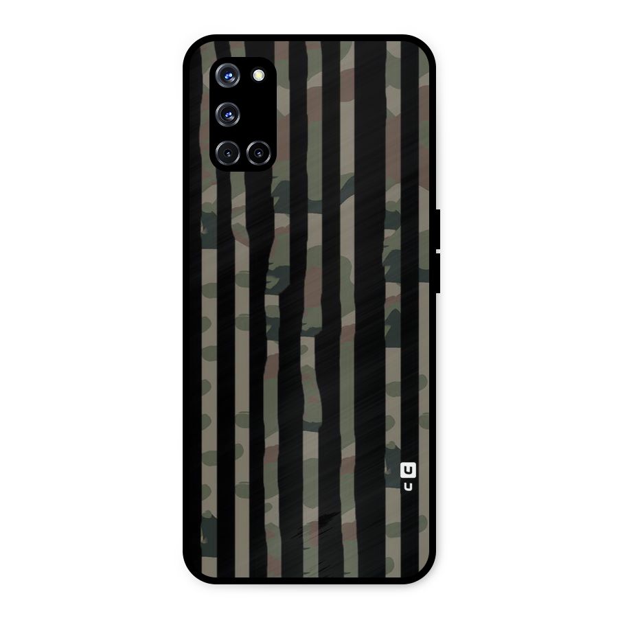 Army Stripes Metal Back Case for Oppo A52
