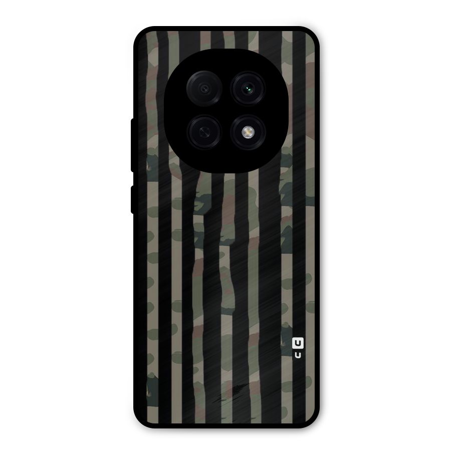 Army Stripes Metal Back Case for Oppo F29 Pro