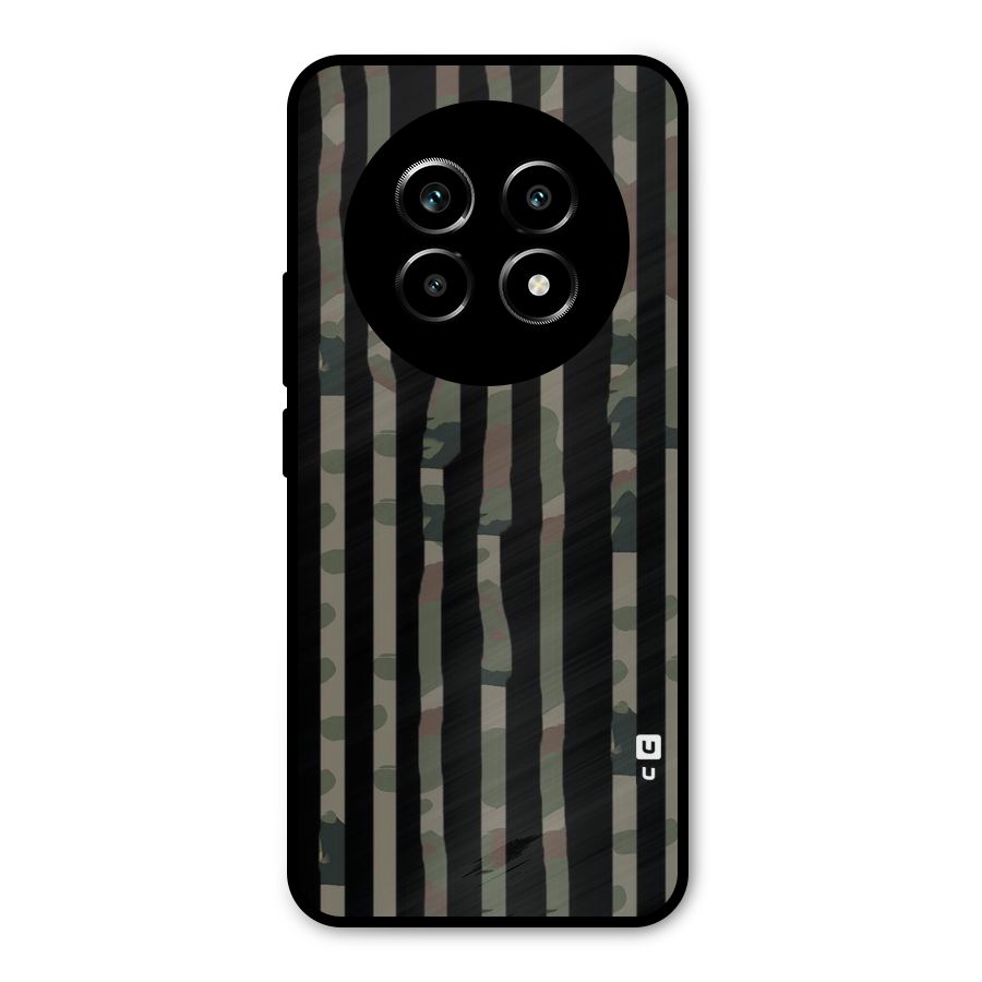 Army Stripes Metal Back Case for Realme 14 Pro Lite