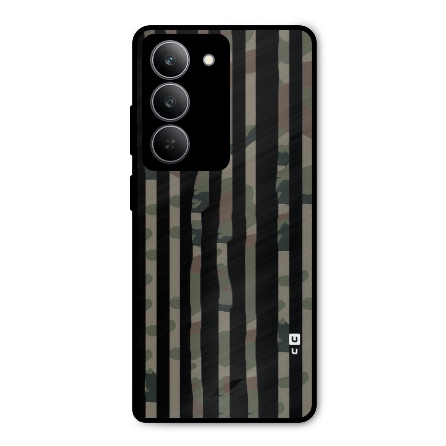 Army Stripes Metal Back Case for Realme 14x
