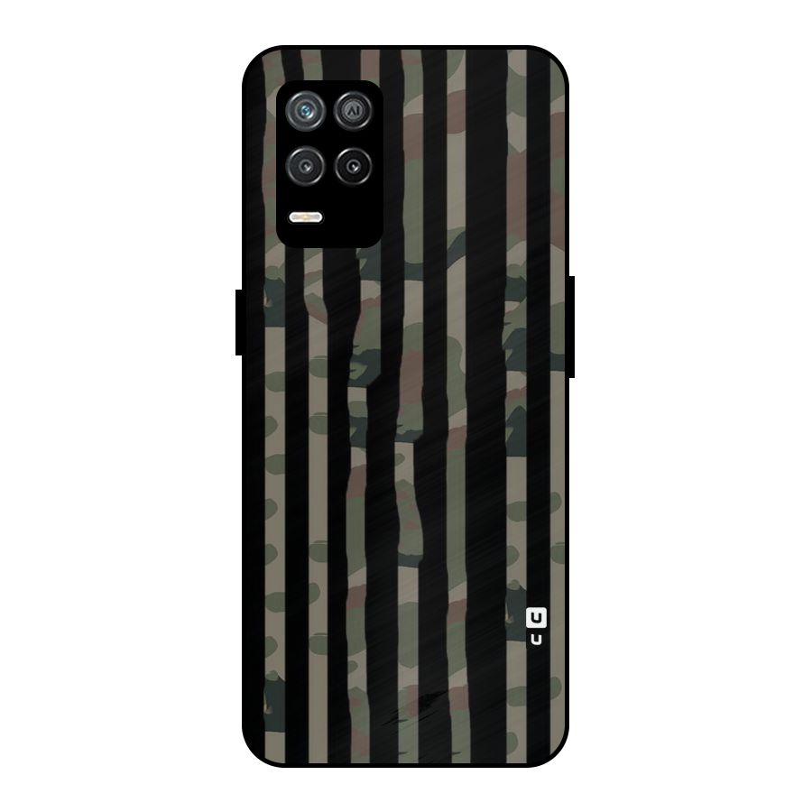 Army Stripes Metal Back Case for Realme 8 5G