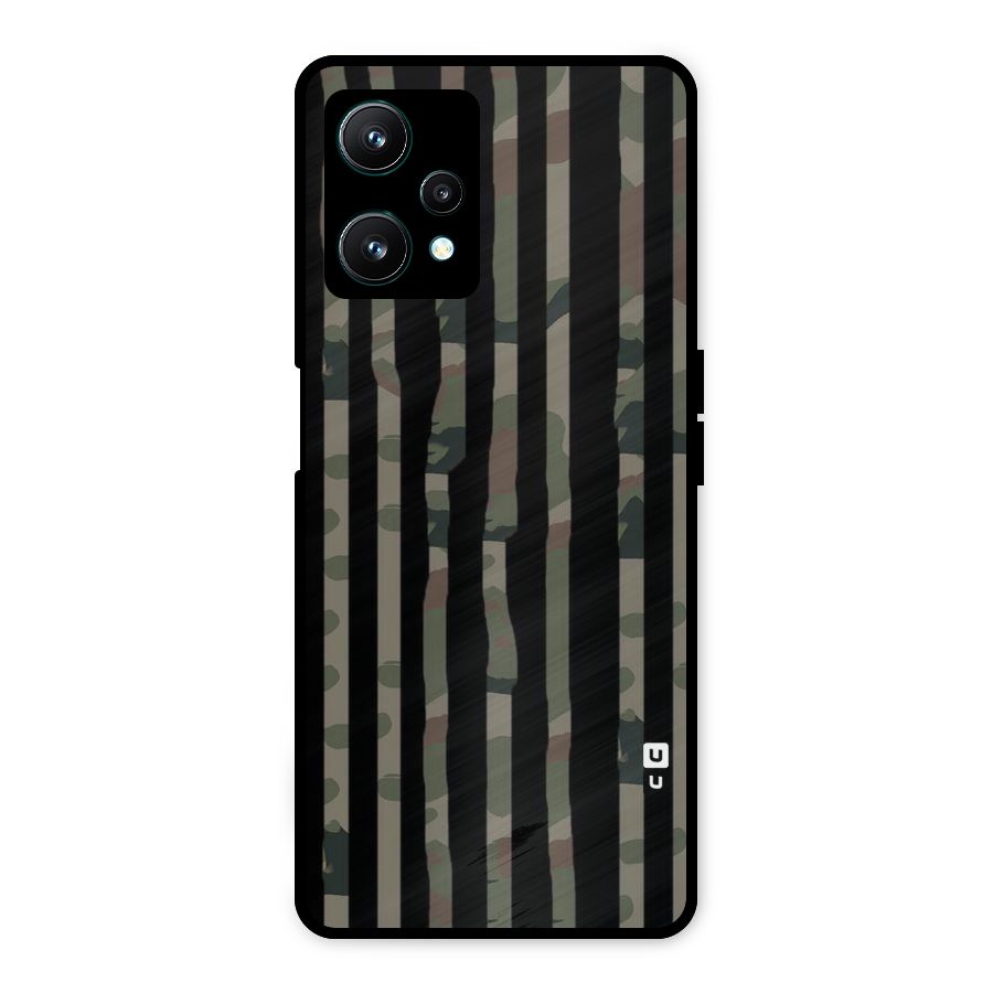 Army Stripes Metal Back Case for Realme 9 Pro 5G