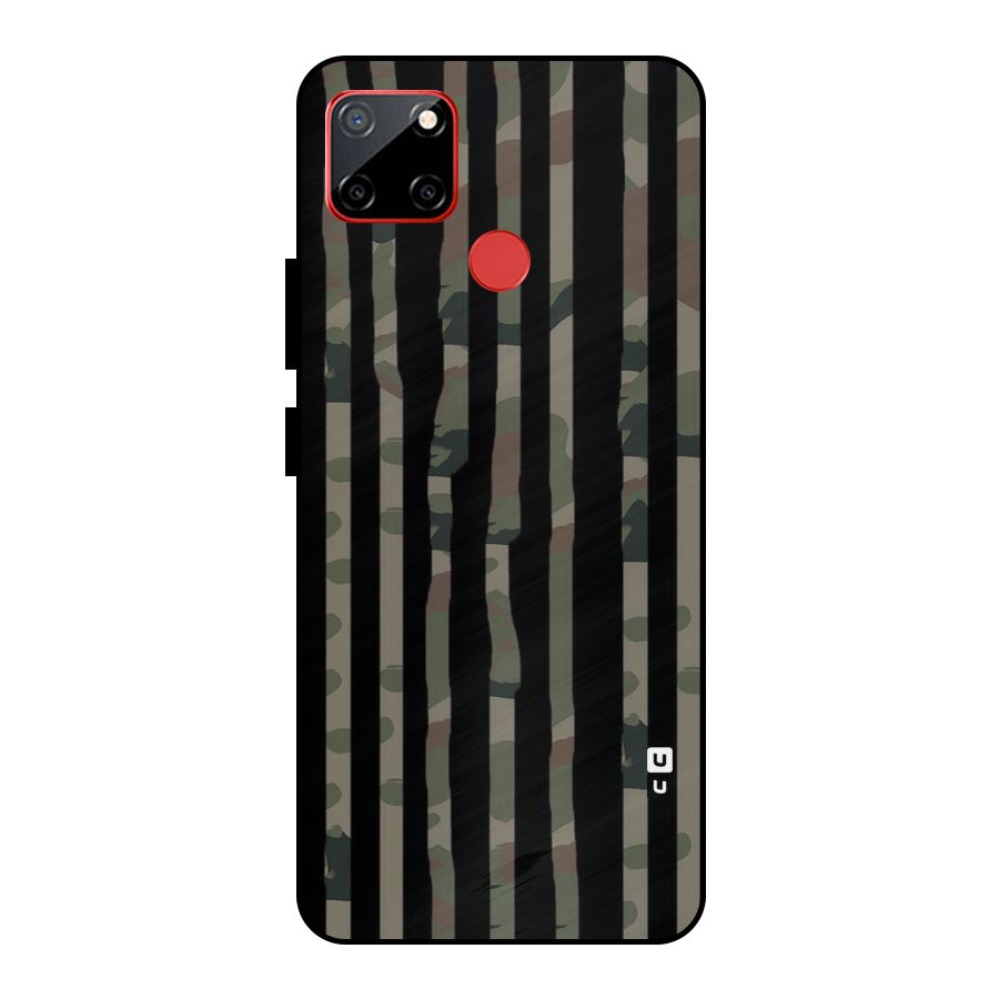 Army Stripes Metal Back Case for Realme C12