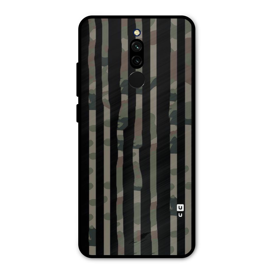 Army Stripes Metal Back Case for Redmi 8