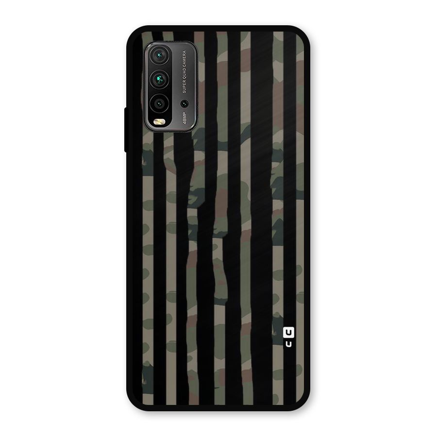 Army Stripes Metal Back Case for Redmi 9 Power