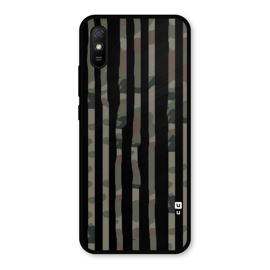Army Stripes Metal Back Case for Redmi 9i