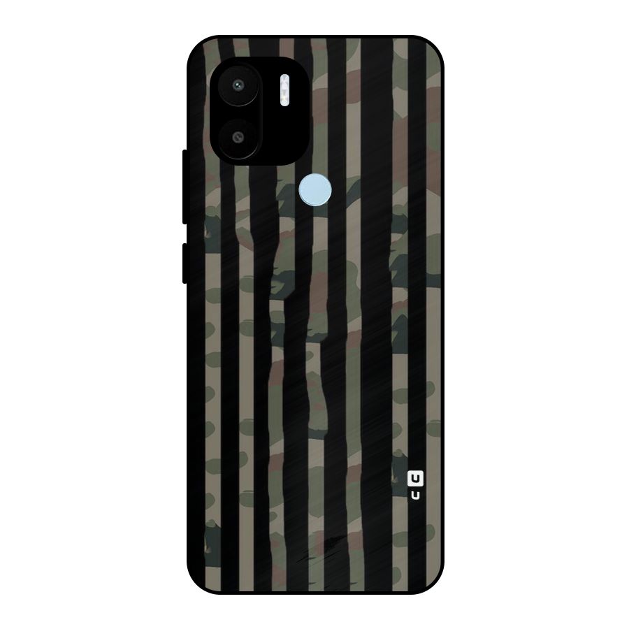 Army Stripes Metal Back Case for Redmi A1+
