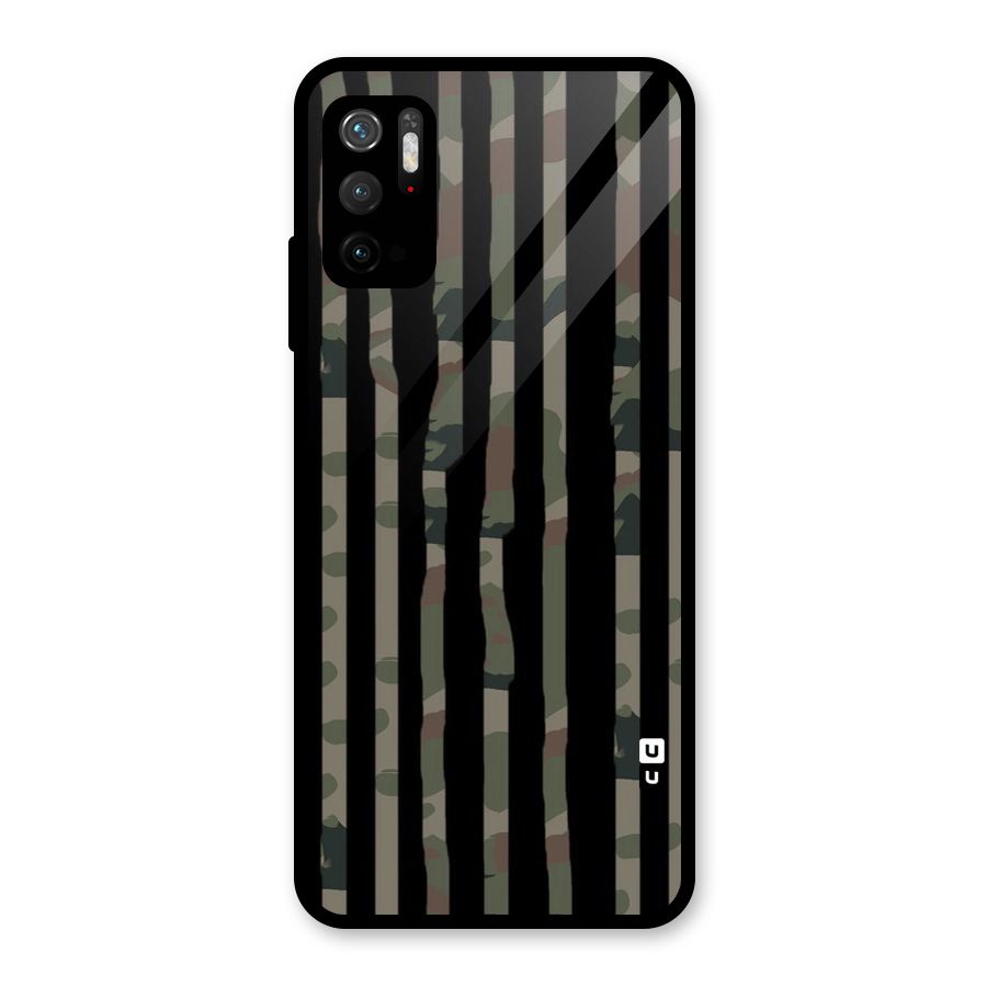 Army Stripes Metal Back Case for Redmi Note 10T 5G