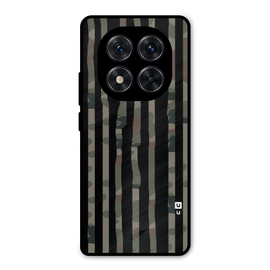 Army Stripes Metal Back Case for Redmi Note 14 Pro 5G