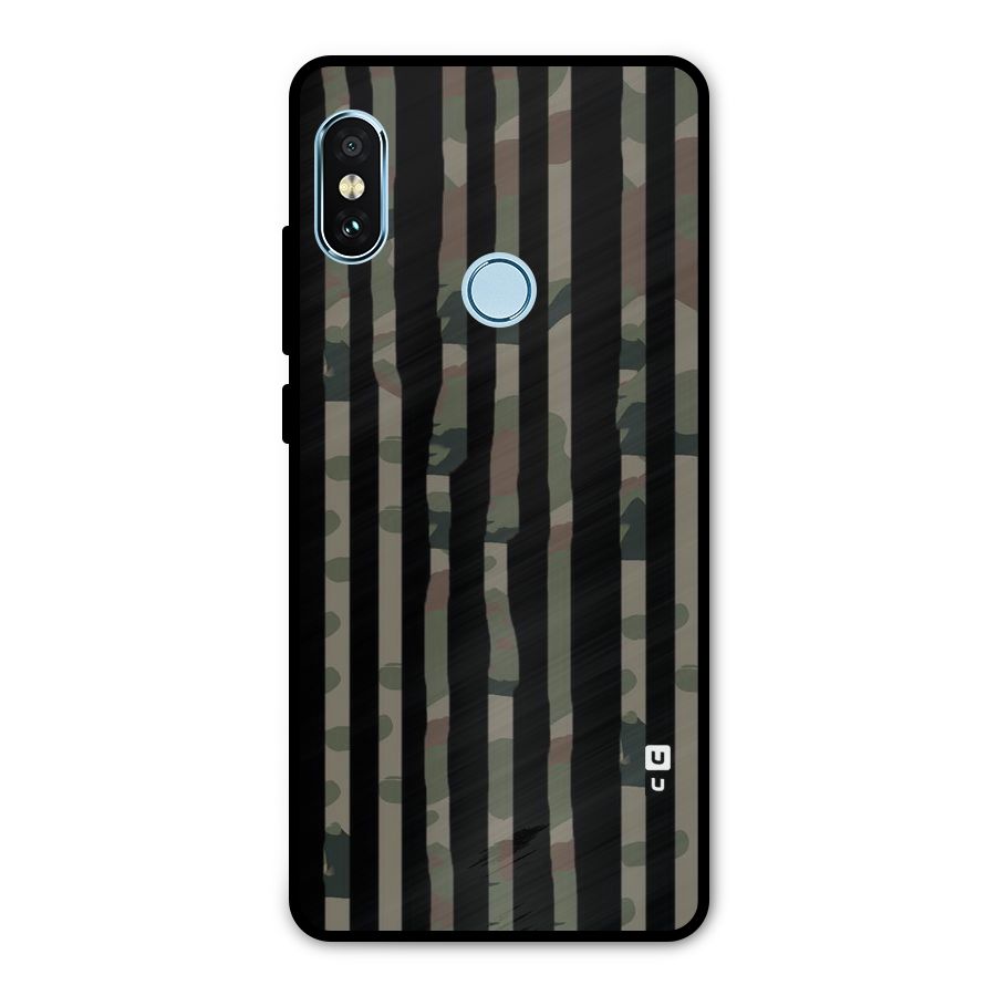 Army Stripes Metal Back Case for Redmi Note 5 Pro