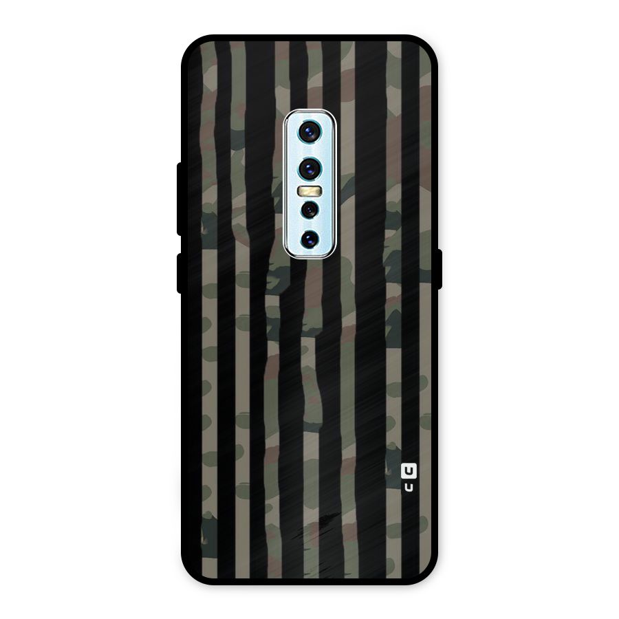 Army Stripes Metal Back Case for Vivo V17 Pro