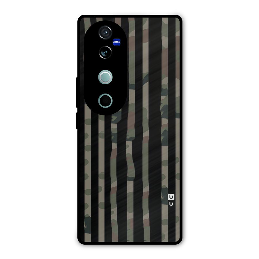 Army Stripes Metal Back Case for Vivo V40