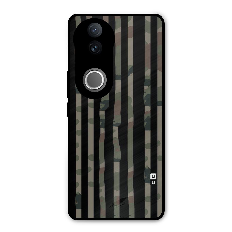 Army Stripes Metal Back Case for Vivo V50e