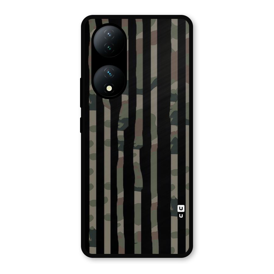 Army Stripes Metal Back Case for Vivo Y100