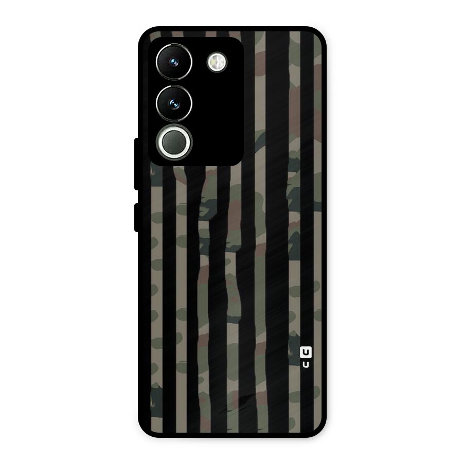 Army Stripes Metal Back Case for Vivo Y200