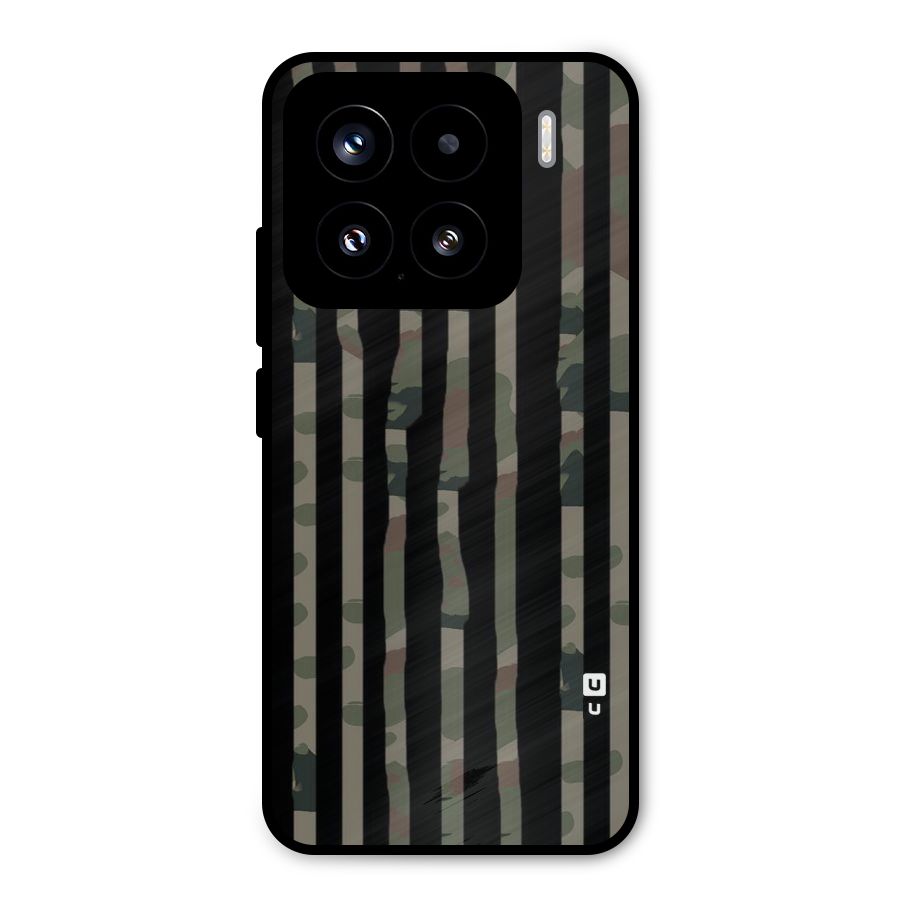 Army Stripes Metal Back Case for Xiaomi 15