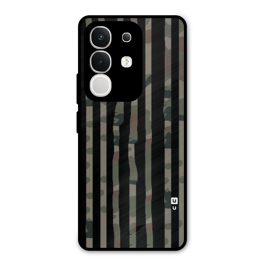 Army Stripes Metal Back Case for iQOO Z10x