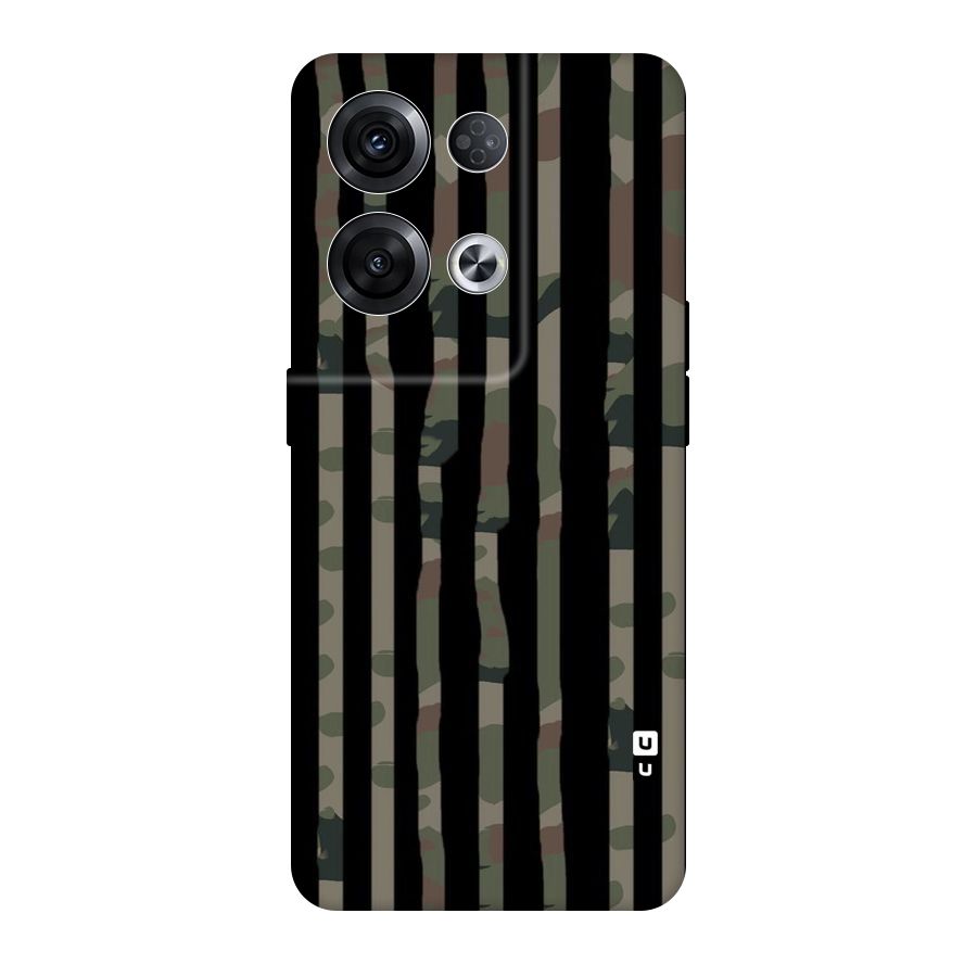 Army Stripes Original Polycarbonate Back Case for Oppo Reno8 Pro 5G