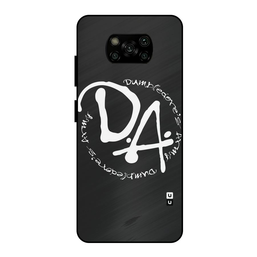 Army Strong Metal Back Case for Poco X3