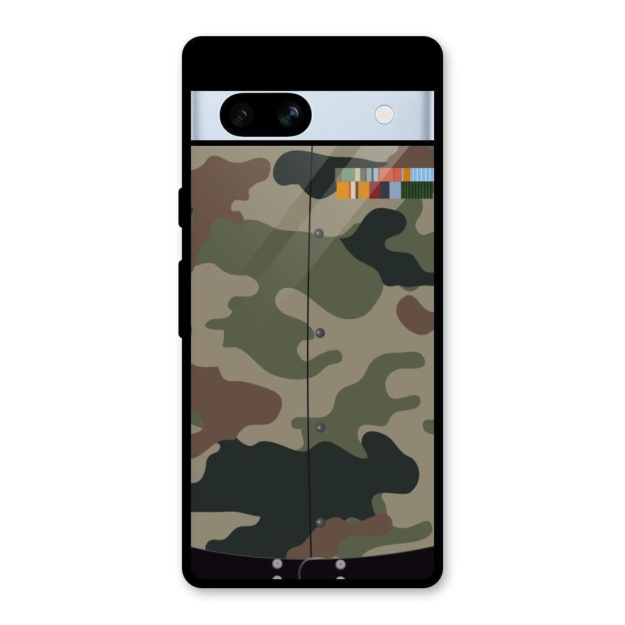 Army Uniform Glass Back Case for Google Pixel 7a