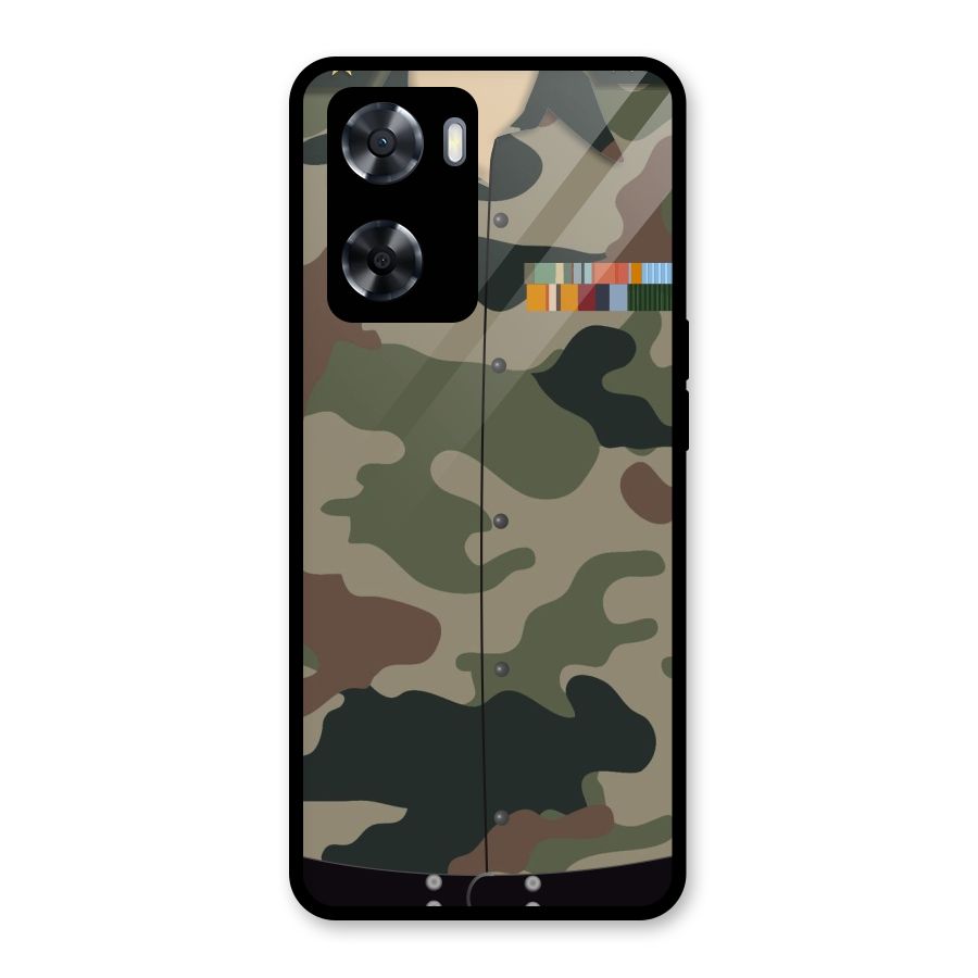 Army Uniform Glass Back Case for OnePlus Nord N20 SE