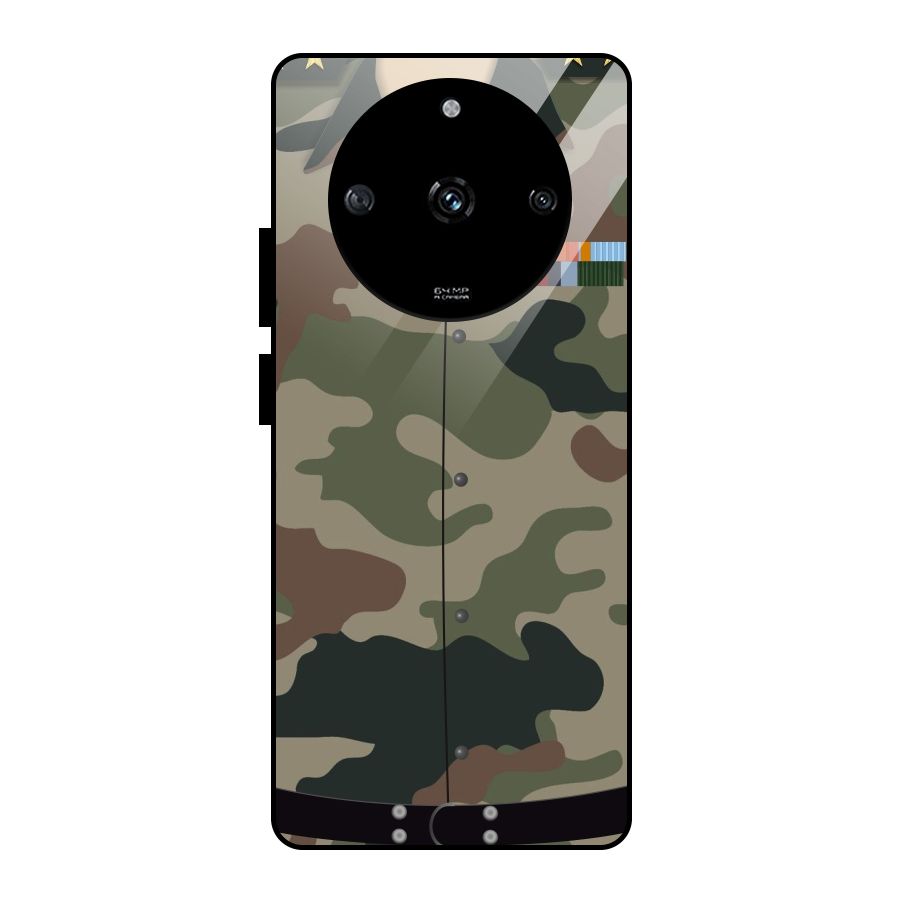 Army Uniform Glass Back Case for Realme Narzo 60 5G