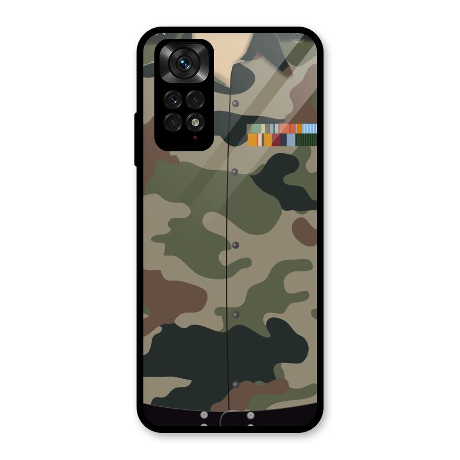 Army Uniform Glass Back Case for Redmi Note 11S