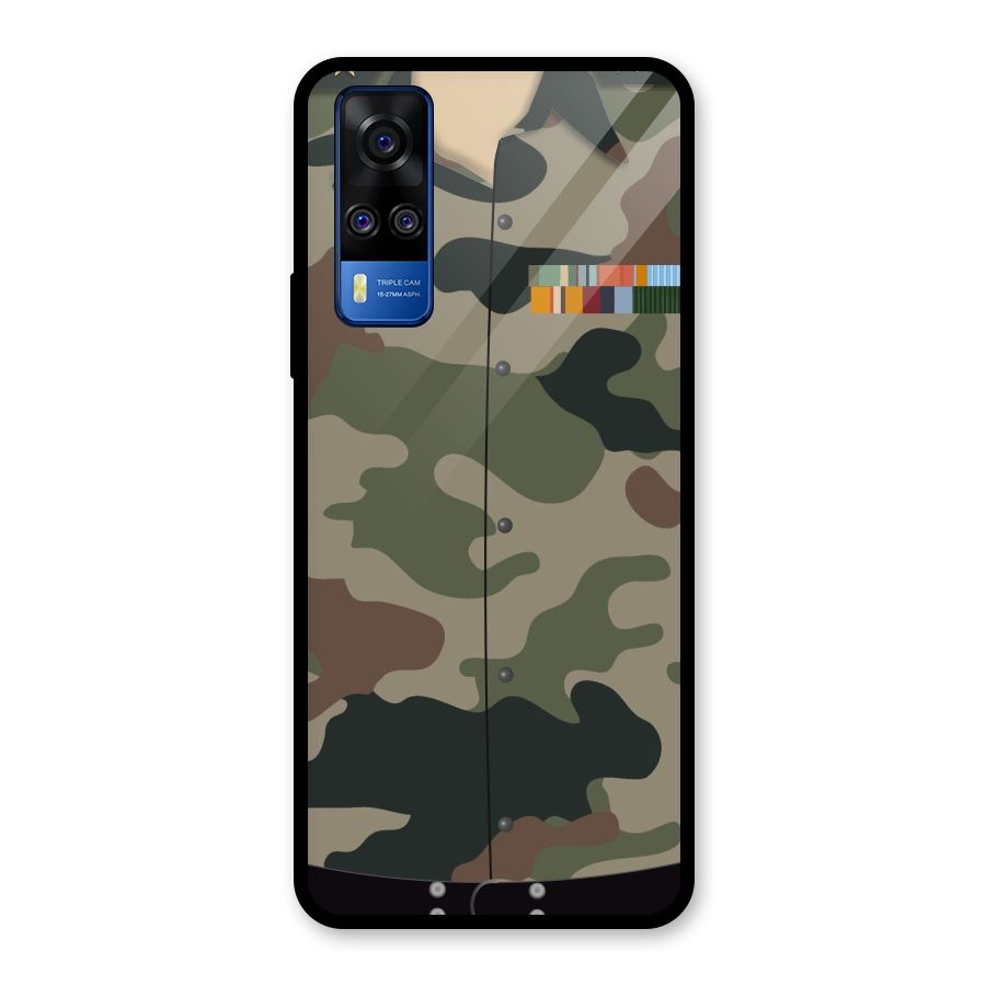 Army Uniform Glass Back Case for Vivo Y31