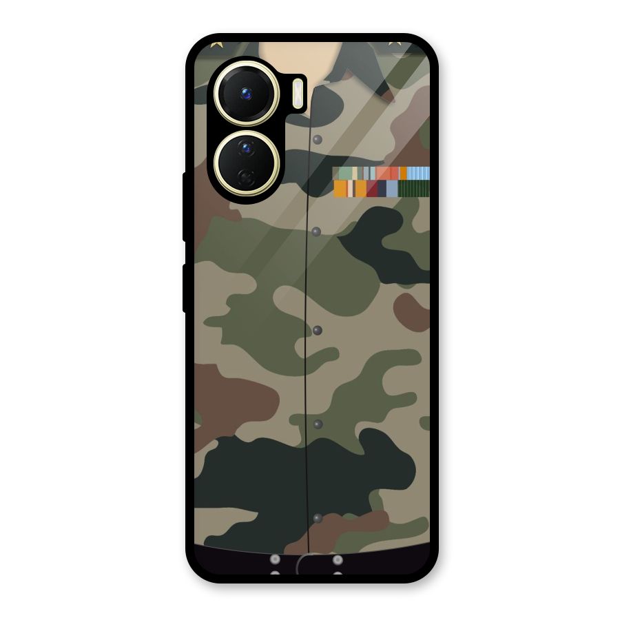 Army Uniform Glass Back Case for Vivo Y56