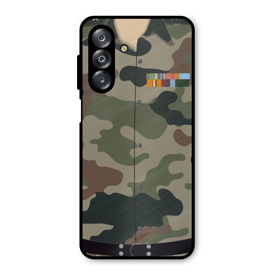 Army Uniform Metal Back Case for Galaxy A26