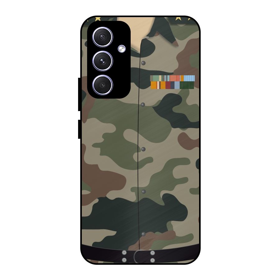 Army Uniform Metal Back Case for Galaxy A54