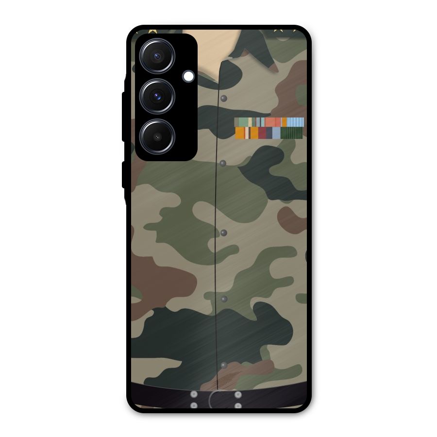 Army Uniform Metal Back Case for Galaxy A55