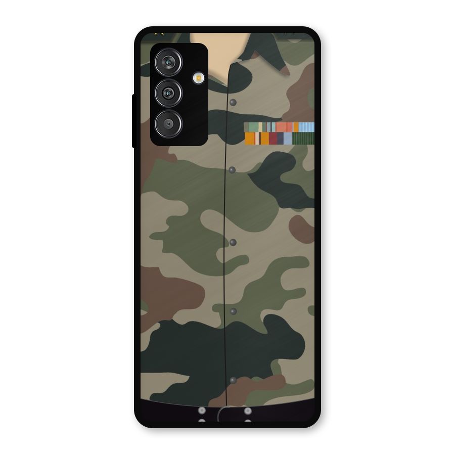 Army Uniform Metal Back Case for Galaxy F13