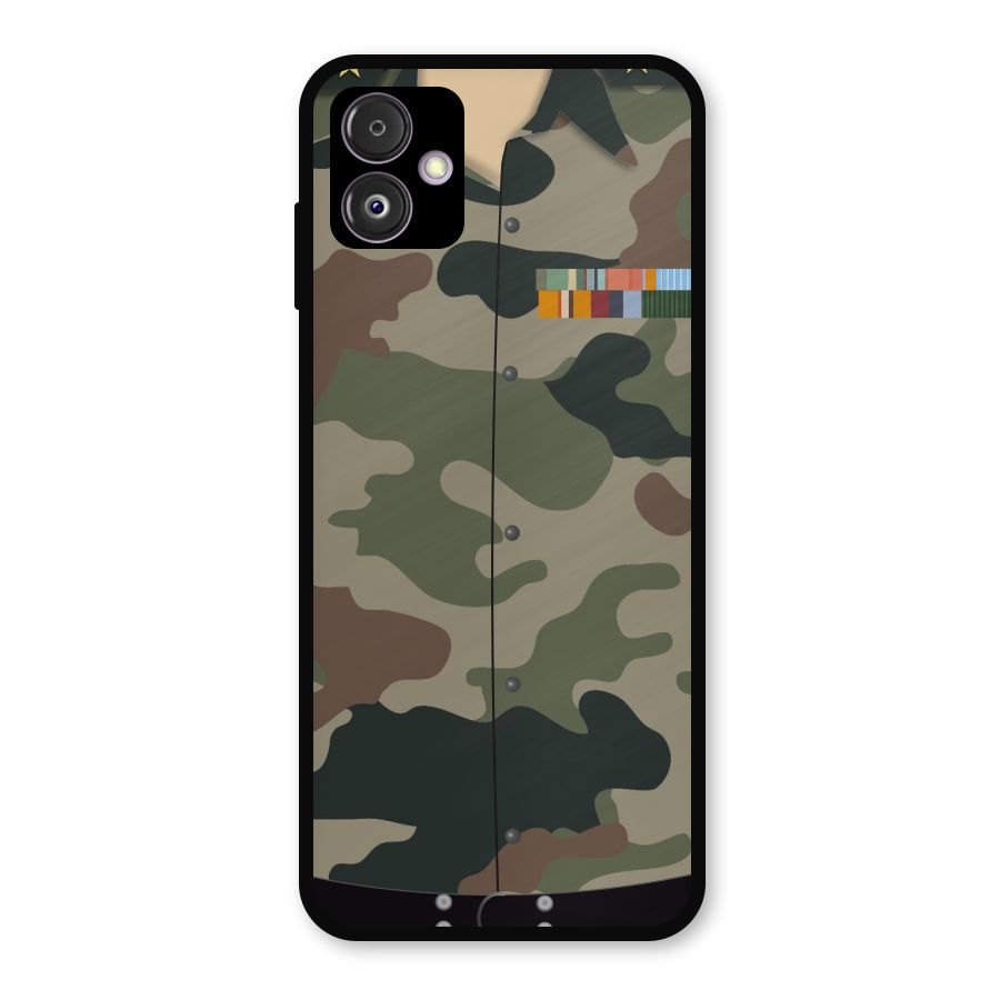 Army Uniform Metal Back Case for Galaxy F14